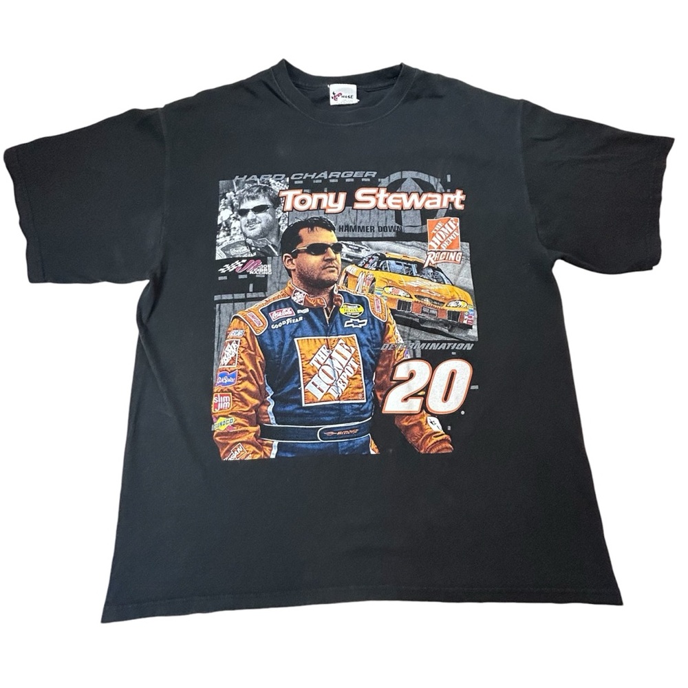 Chase Authentics Tony Stewart #20 Men’s XL Tee Shirt NASCAR Home Depot